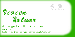 vivien molnar business card